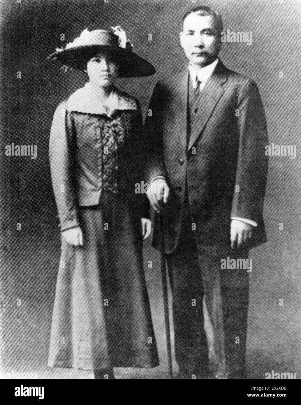 Soong Mei-Ling & Chiang Kai-Shek, Portrait, ca. 1927 Stockfoto