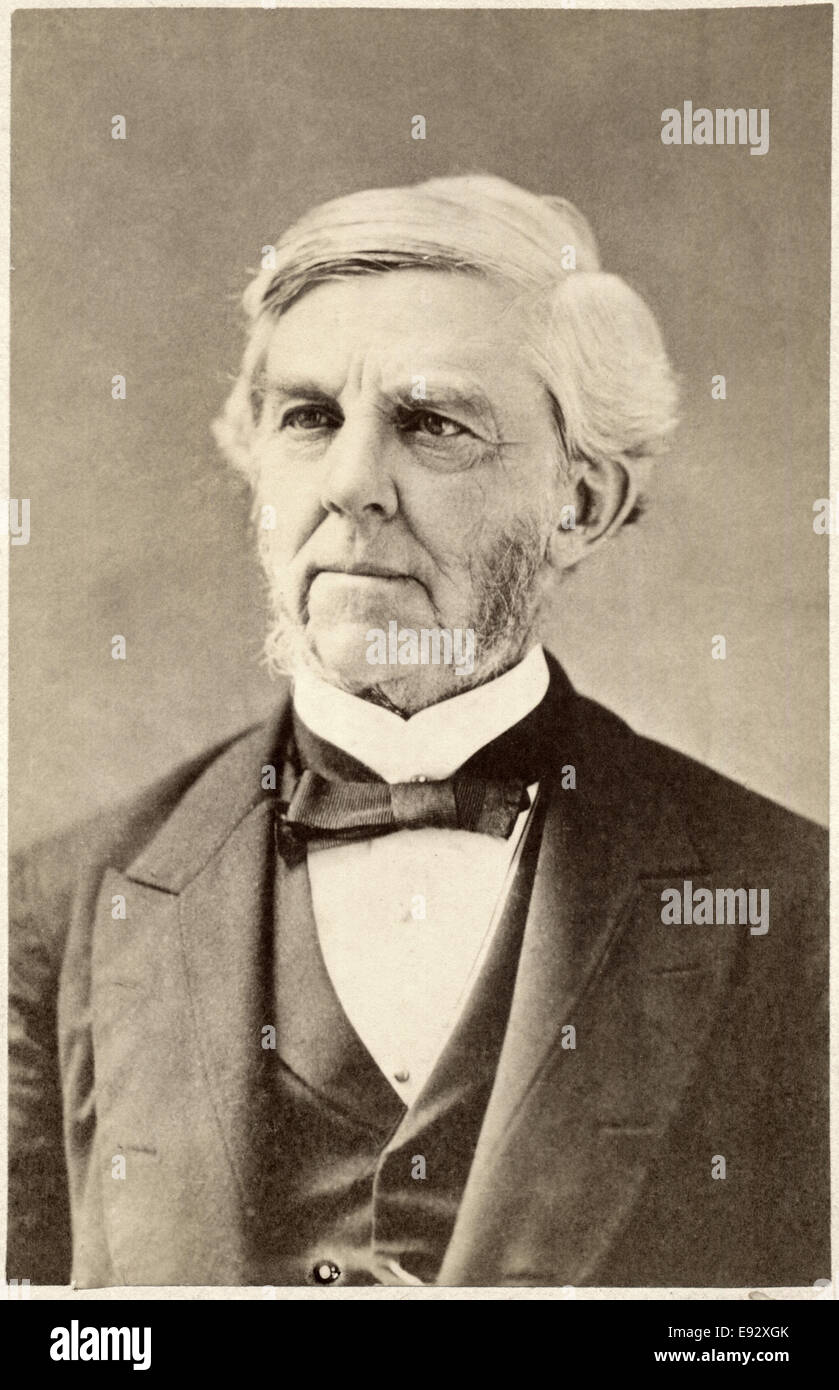 Oliver Wendell Holmes, Sr (1809-94), amerikanischer Arzt, Pädagoge, Dichter & Autor Portrait, um 1890 Stockfoto