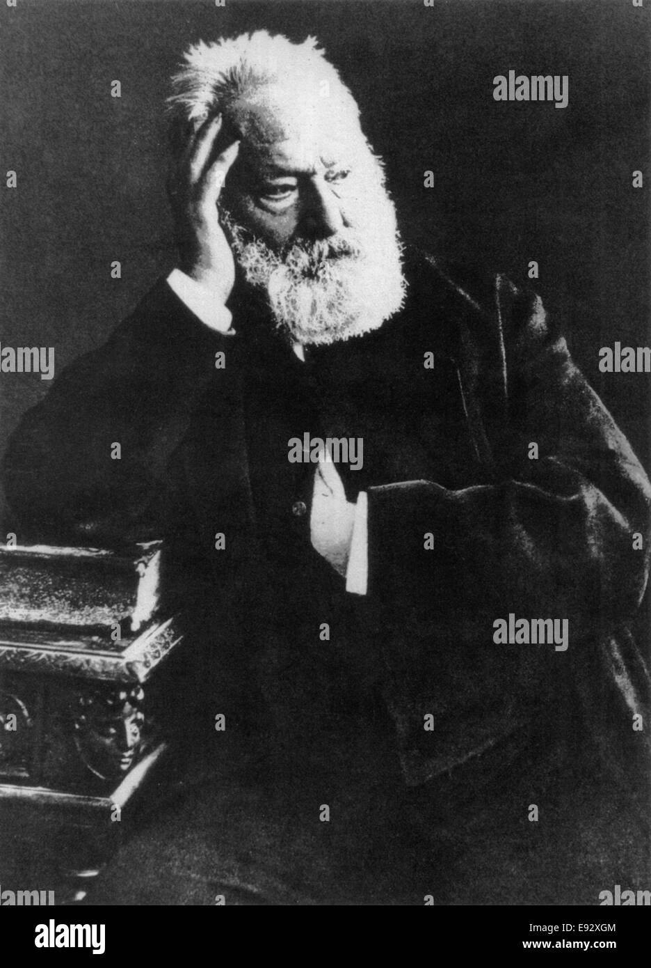 Victor Hugo (1802-85), französischer Dichter, Schriftsteller und Dramatiker, Portrait, 1880 Stockfoto