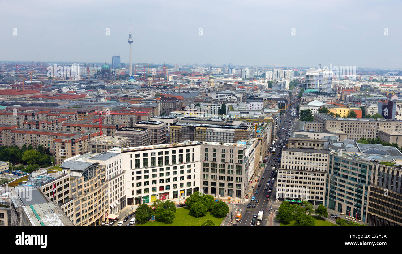 Luftaufnahme von Berlin Stockfoto