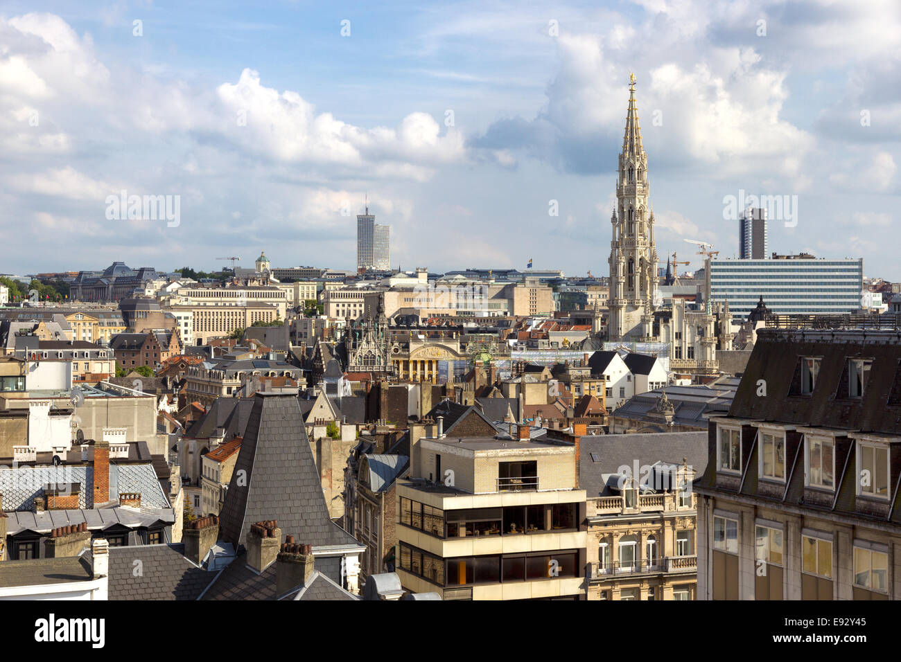 Skyline der Stadt von Brüssel, Belgien Stockfoto