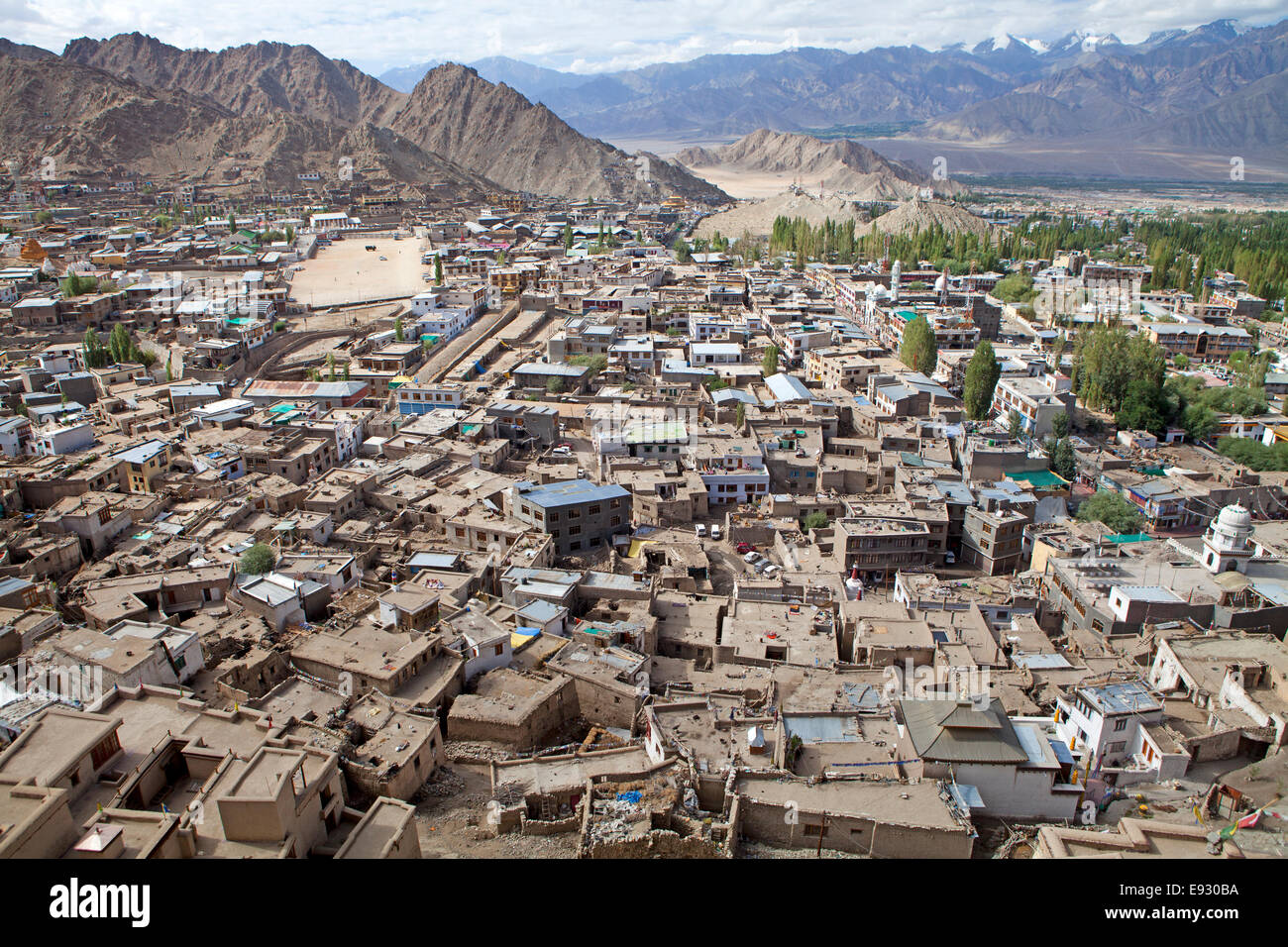 Aufwand für Leh und dem Indus-Tal Stockfoto