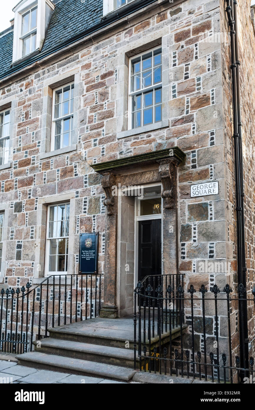 Prinz Alwaleed Bin Talal Center for the Study of Islam in der heutigen Welt. George Square, Universität Edinburgh, Schottland Stockfoto