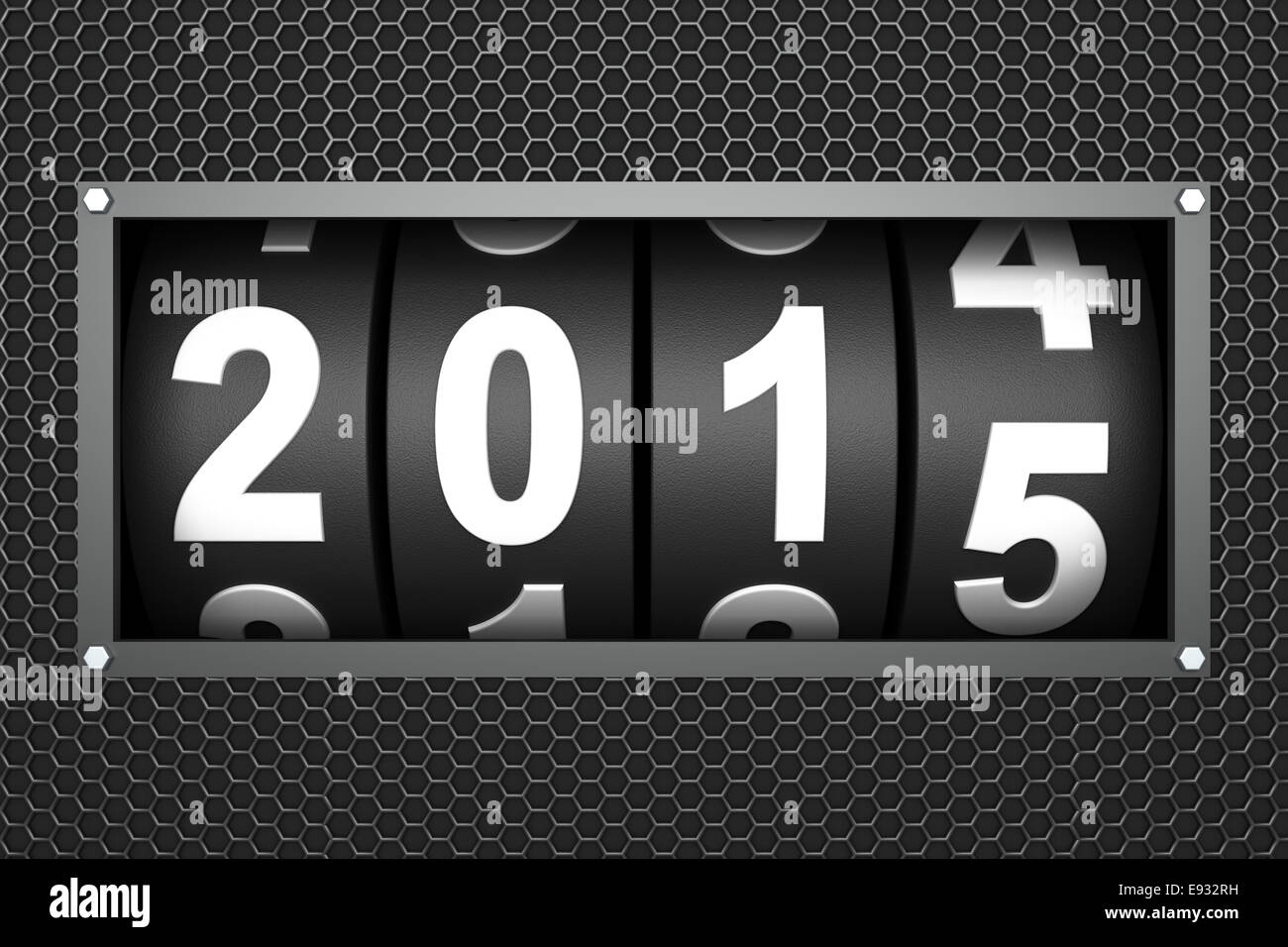 2015-Silvester-Countdown-timer Stockfoto