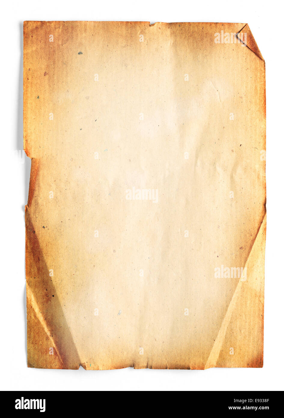 Altes weißes Papier Stockfoto