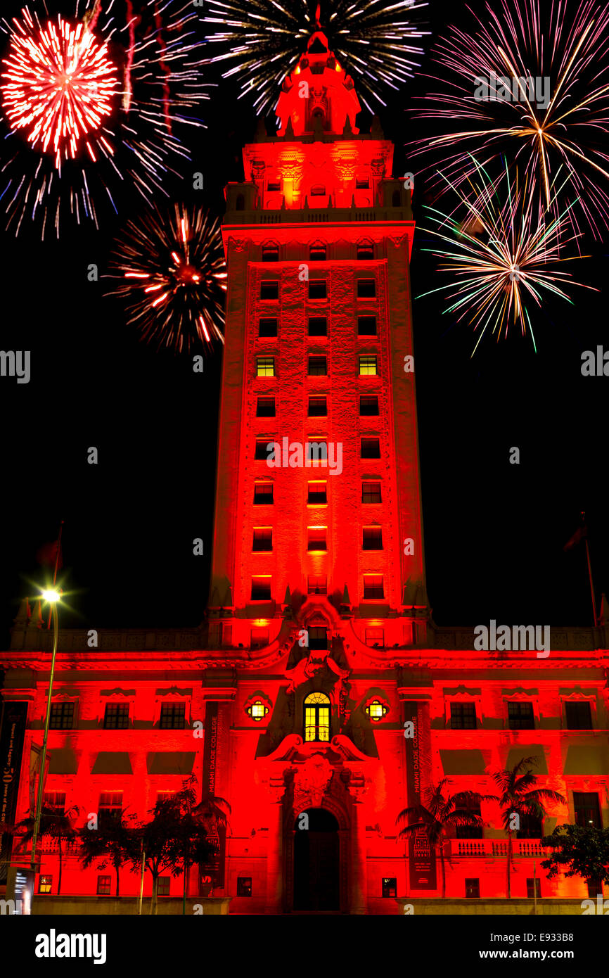 FREEDOM TOWER (OPÉGEORGE A FULLER 1925) MUSEUM FÜR ZEITGENÖSSISCHE KUNST MIAMI DADE COLLEGE DOWNTOWN MIAMI FLORIDA USA Stockfoto