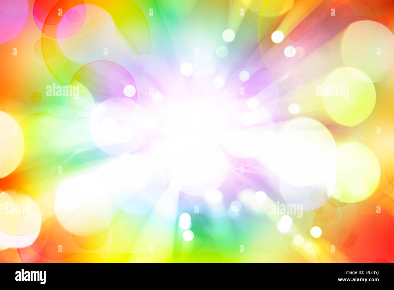 Hellen Explosion von hellem Hintergrund Stockfoto