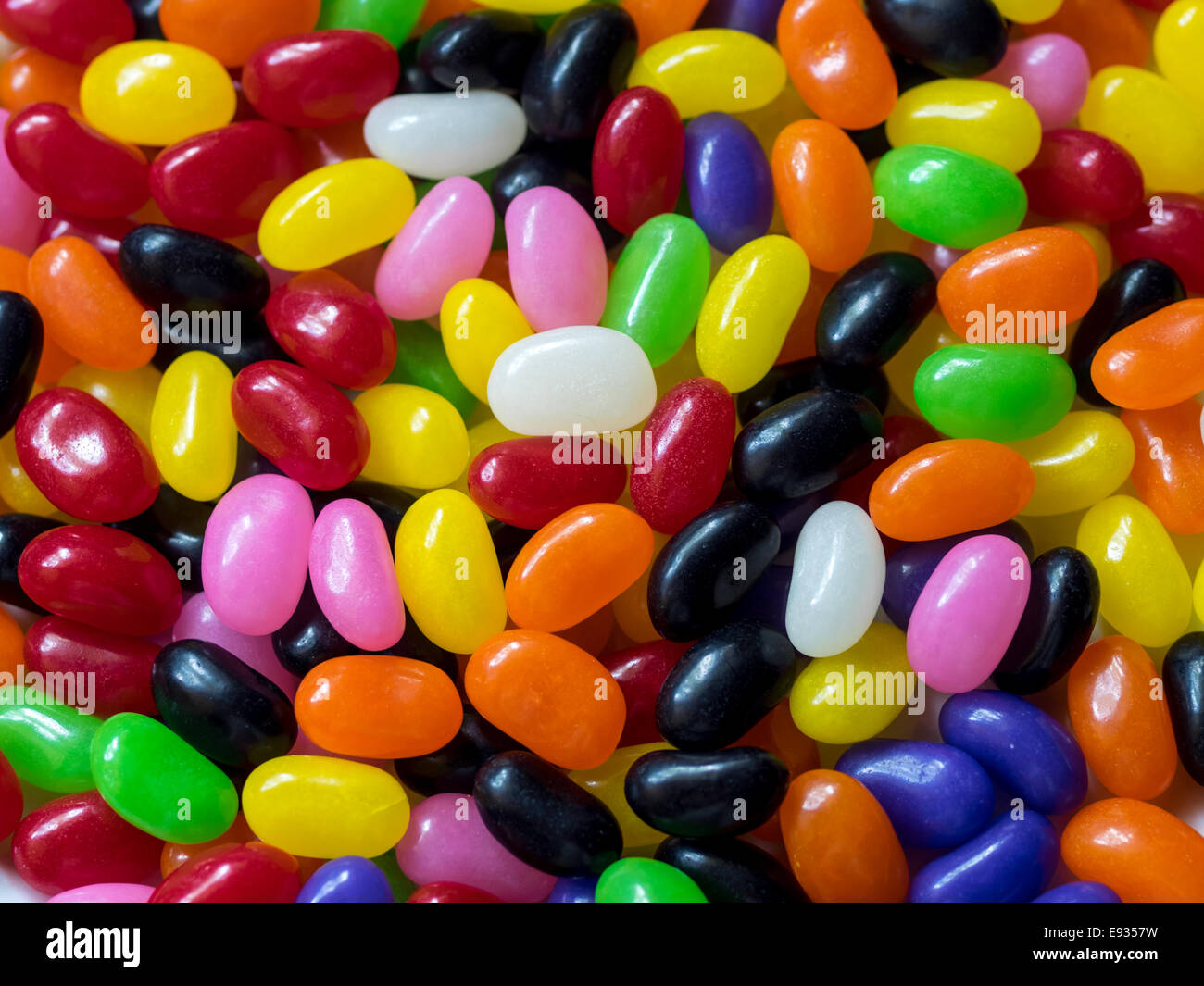 Jelly Beans Hintergrund Stockfoto