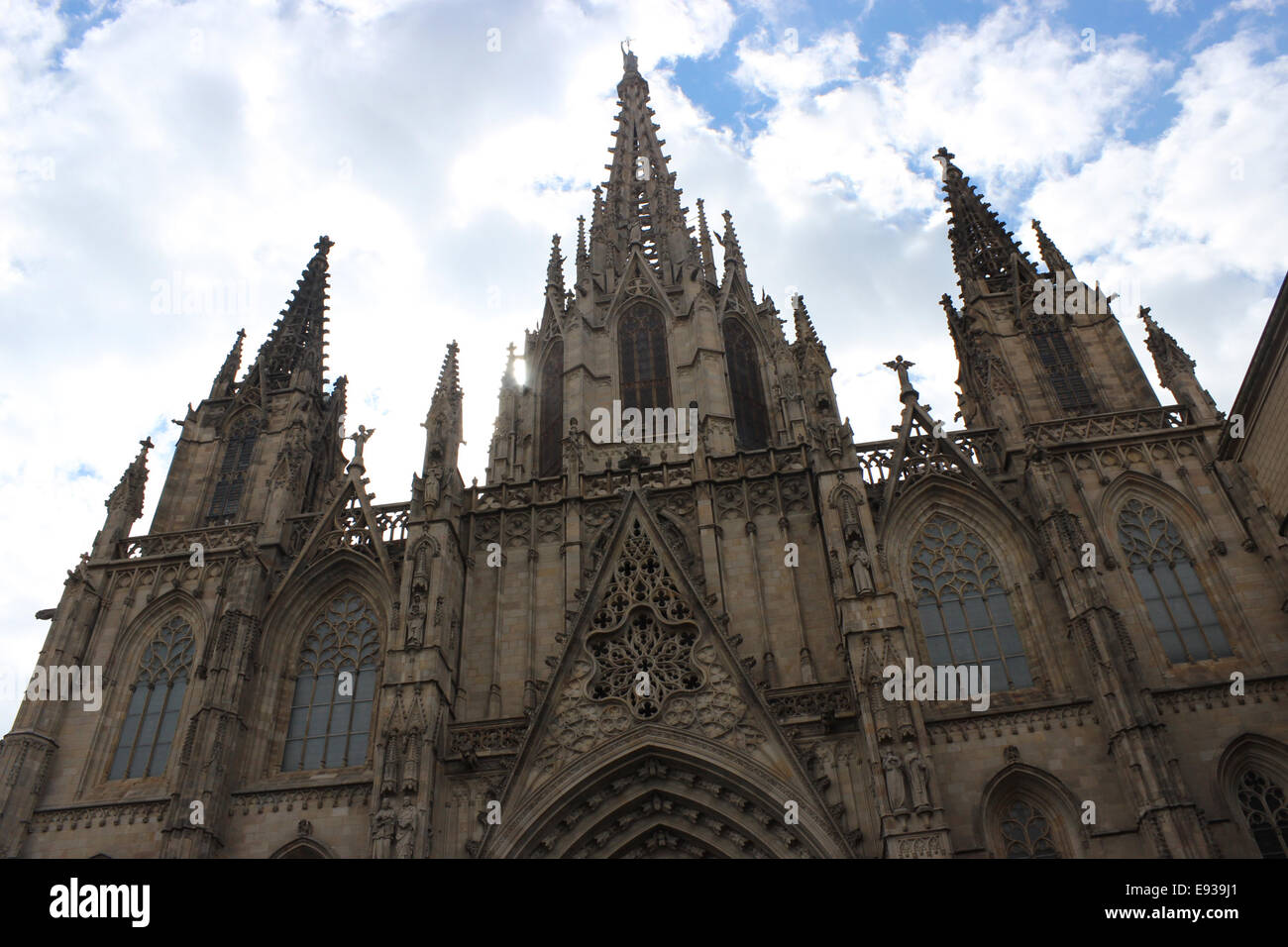 Kathedrale von Barcelona Stockfoto