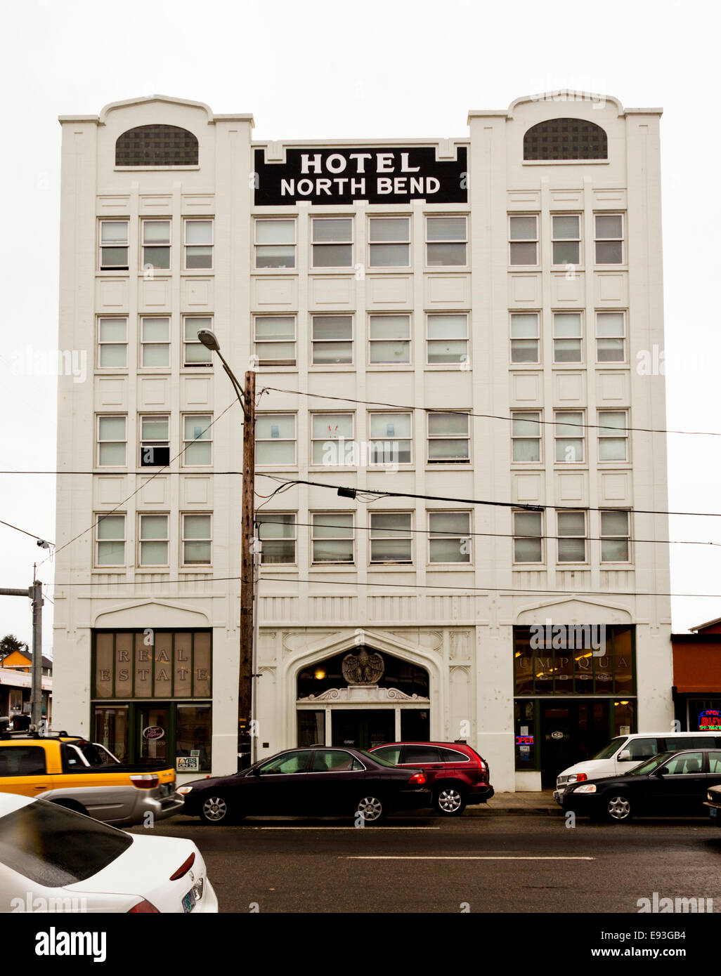 Hotel North Bend, Coos County Oregon USA Stockfoto