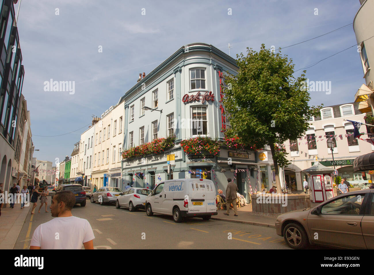 Die Blue Note Bar 20, Broad Street St Helier Jersey Kanalinseln Stockfoto