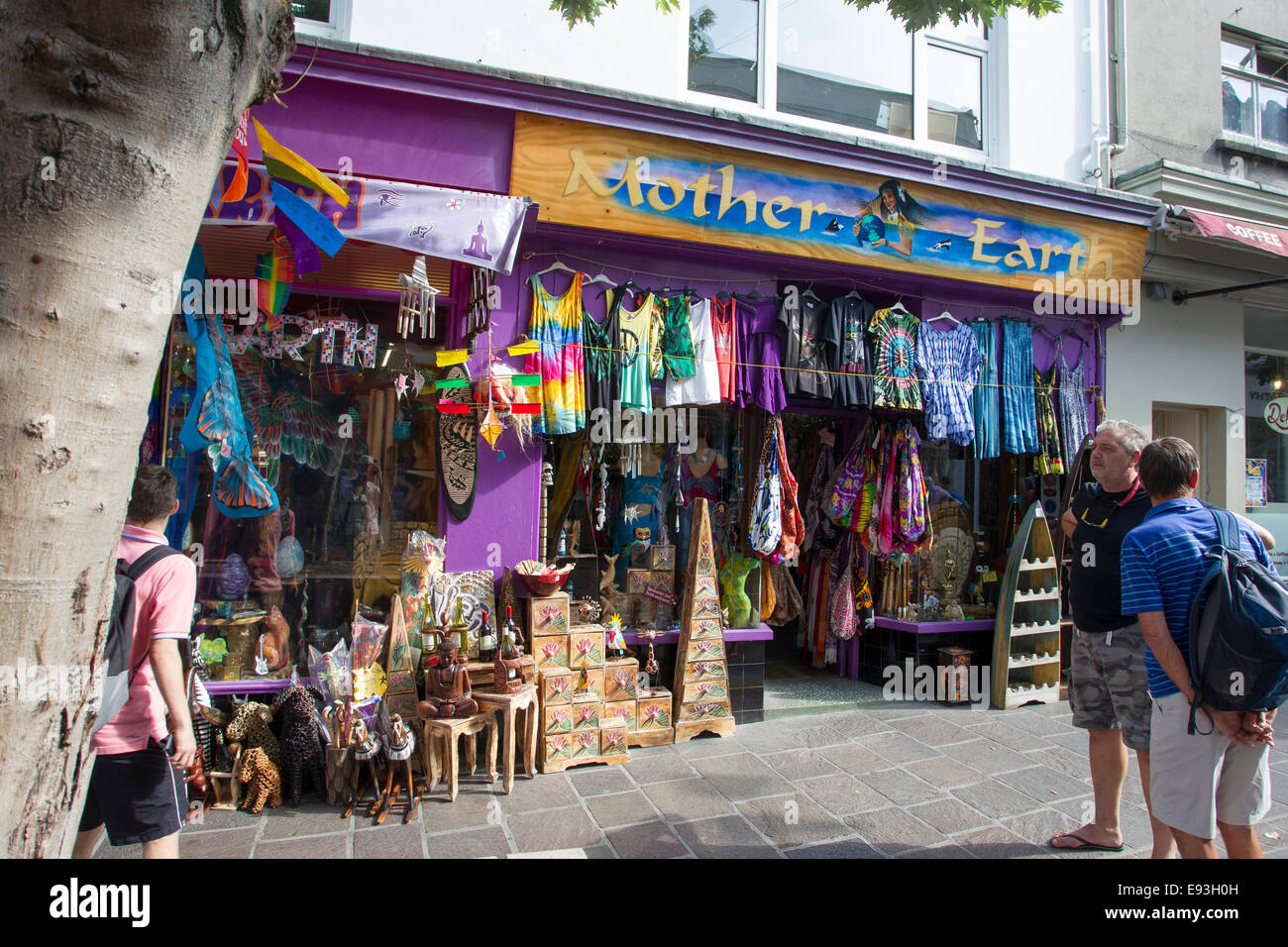 Mutter Erde neues Zeitalter Geschenkeladen St. Helier Jersey The Channel Islands Stockfoto