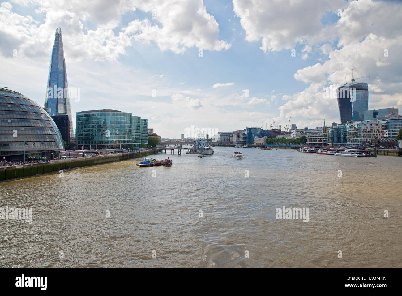 Fluss Themse London Vereinigtes Königreich Stockfoto