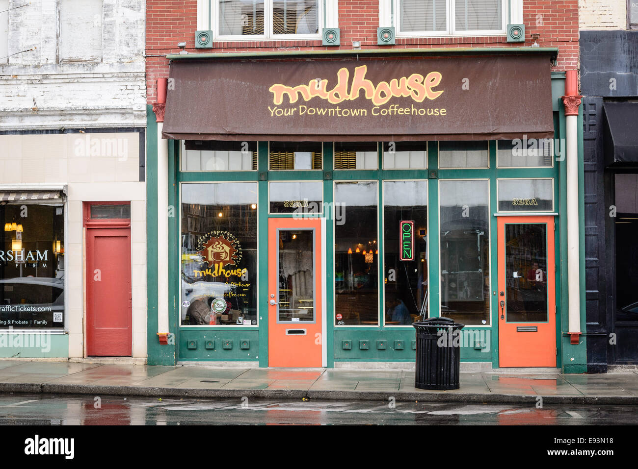 Mudhouse Kaffee, 323 South Avenue, Springfield, Missouri Stockfoto