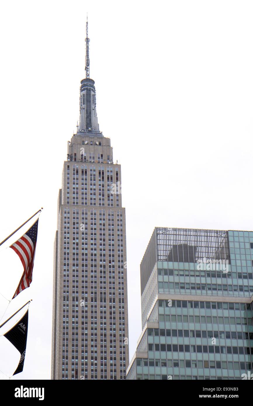 Empire State Building vom Kaufhaus Macys auf 34th Street, New York City, USA Stockfoto