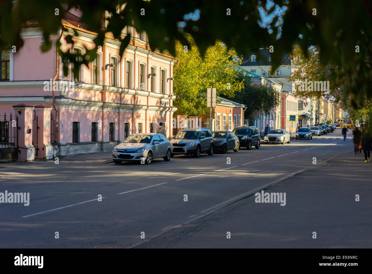 alte Straße der europäischen Großstadt Stockfoto