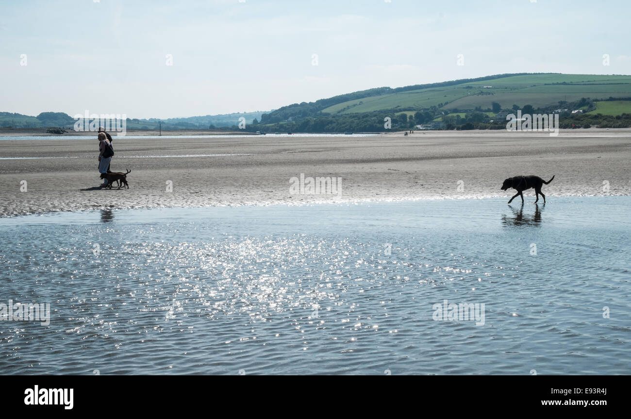 Poppit Sands, Westwales Stockfoto