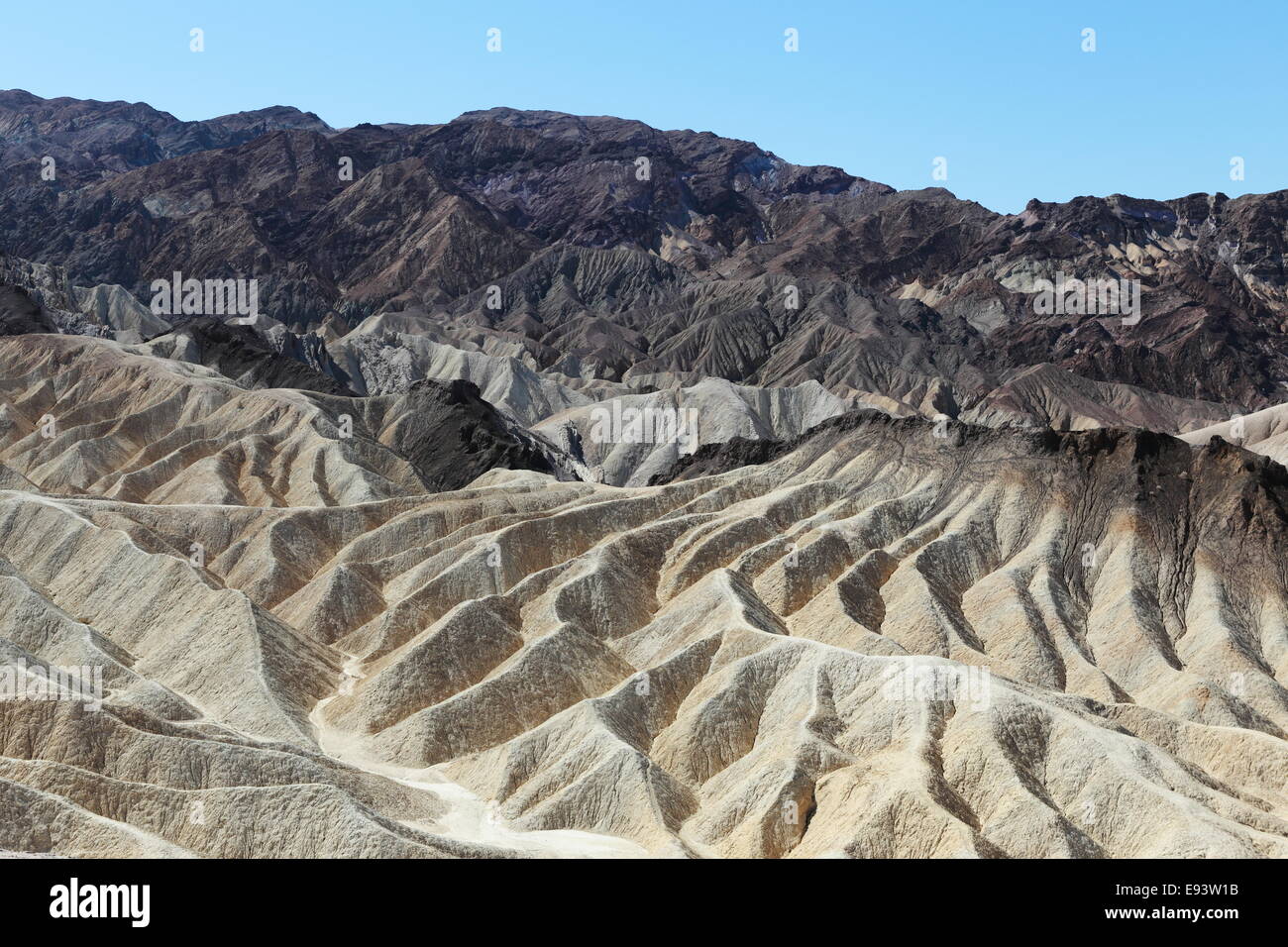 Golden Canyon, der Zabriskie Point, Death Valley, USA Stockfoto