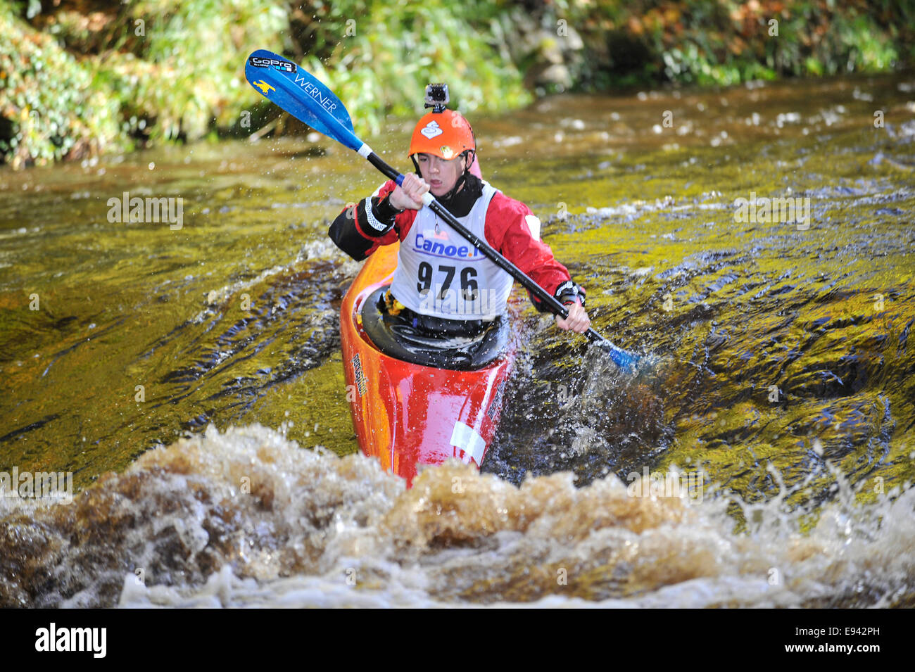 Stock Foto - Kajak Wettbewerb, Buncrana, County Donegal, Irland.  © George Sweeney /Alamy Stockfoto