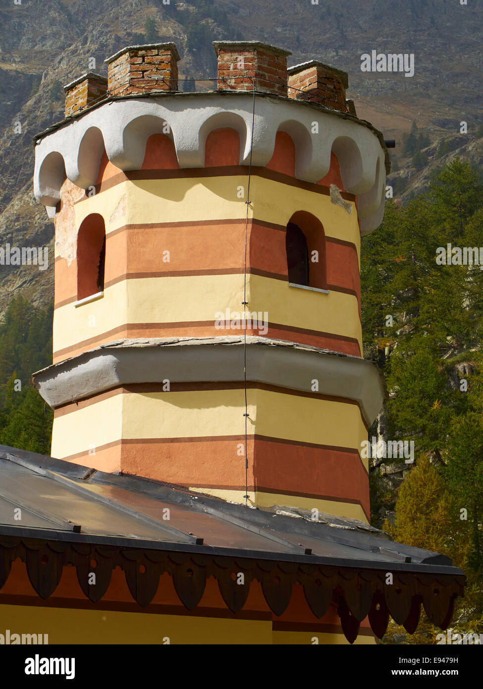 Rifugio Valasco, ehemalige königliche Jagdhütte Valdieri, Cuneo, Italien Stockfoto