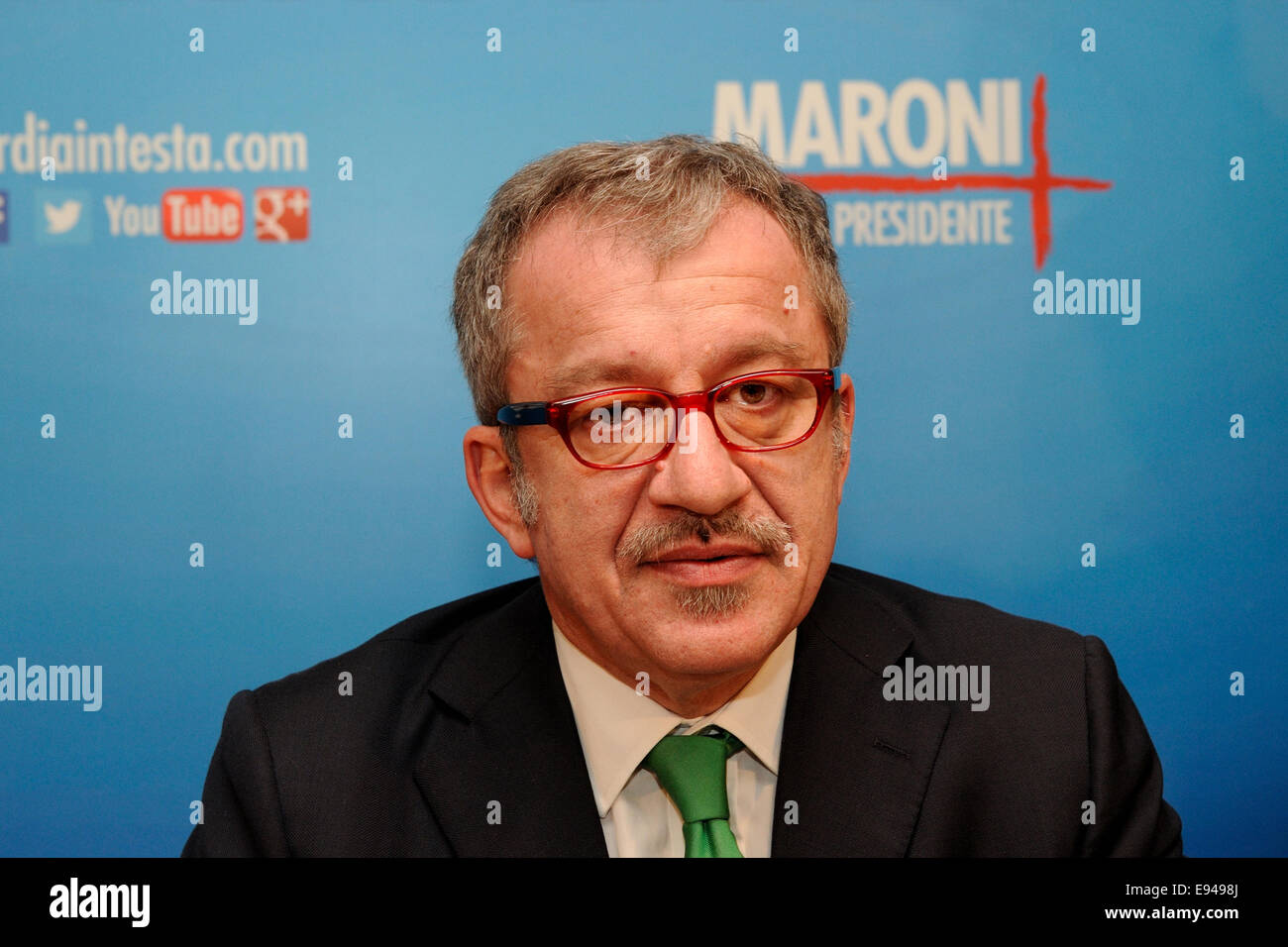 Roberto Maroni Präsident der Lombardei Stockfoto