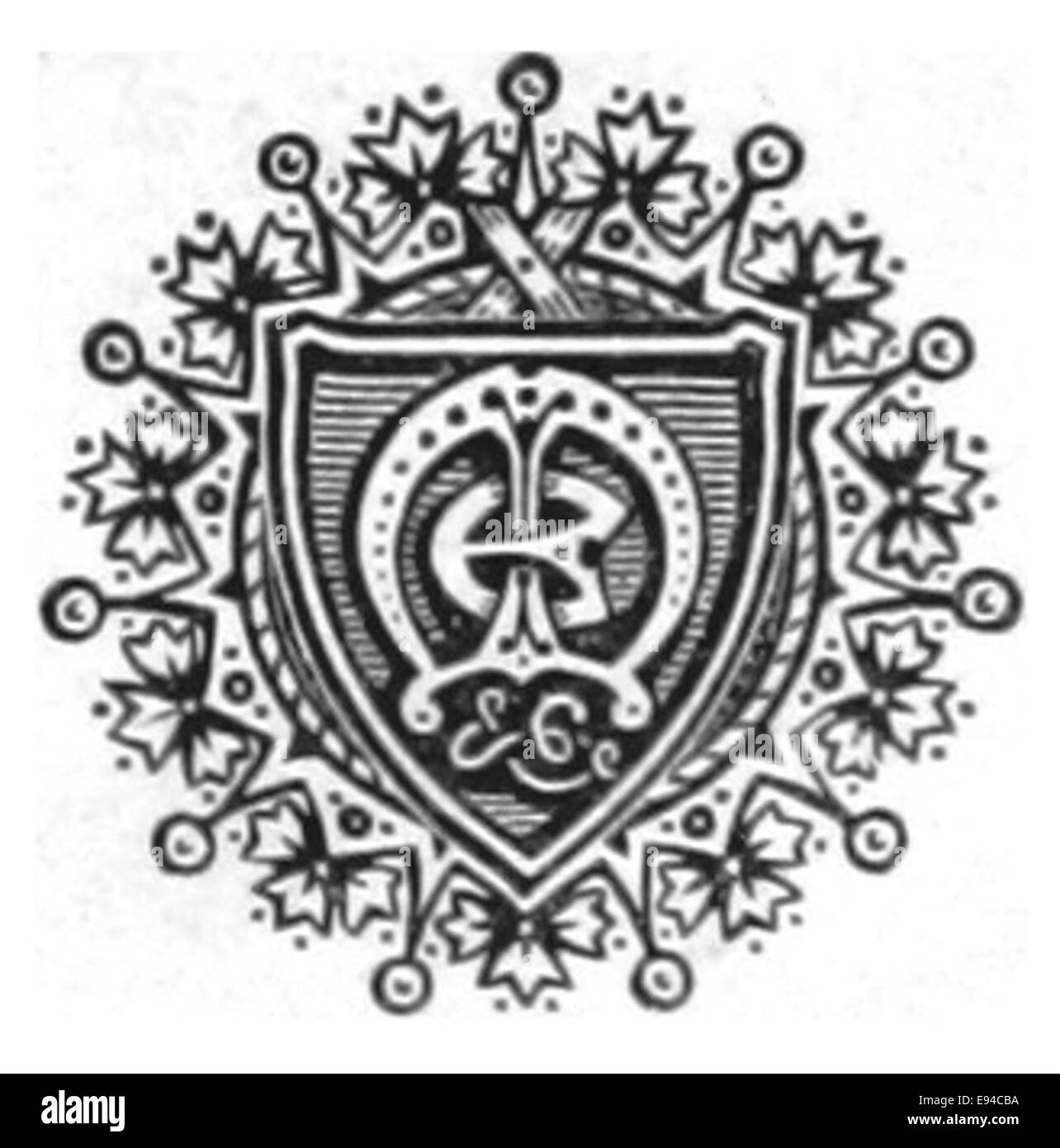 Eine Illustration von Edward Moxon & Co., Dover Street, London, einem renommierten Verlag von Werken des 19. Jahrhunderts. Das Vintage-Bild bietet einen Einblick in die historische Kunst und Publikationen der Epoche. Stockfoto