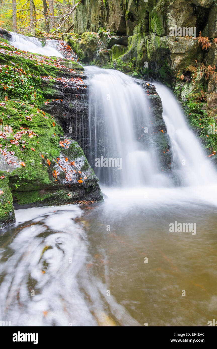 Wasserfall in Resov, Tschechische Republik Stockfoto