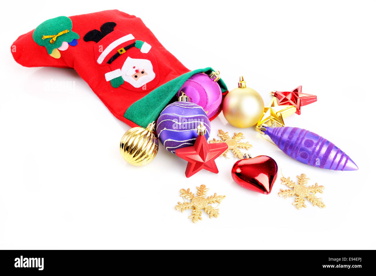 Weihnachts-Strumpf Stockfoto