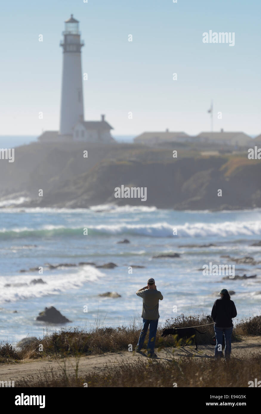 Pigeon Point Lighthouse, Central Coast CA Stockfoto