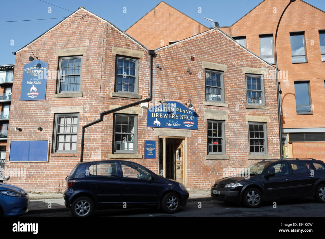 Kelham Island Brauerei Shop weg Lizenz in Sheffield Stockfoto