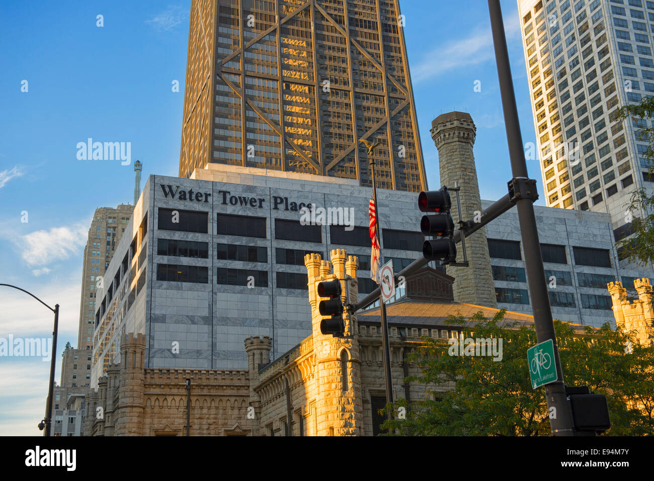 Water Tower Place Chicago Stockfoto