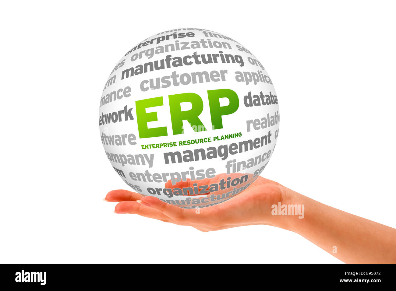 Enterprise Resource Planning Stockfoto
