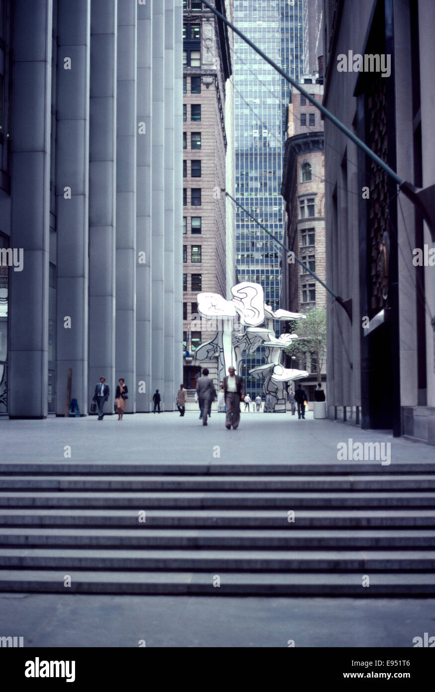 World Trade Center Ansichten in 1981 lange vor 9/11 Stockfoto