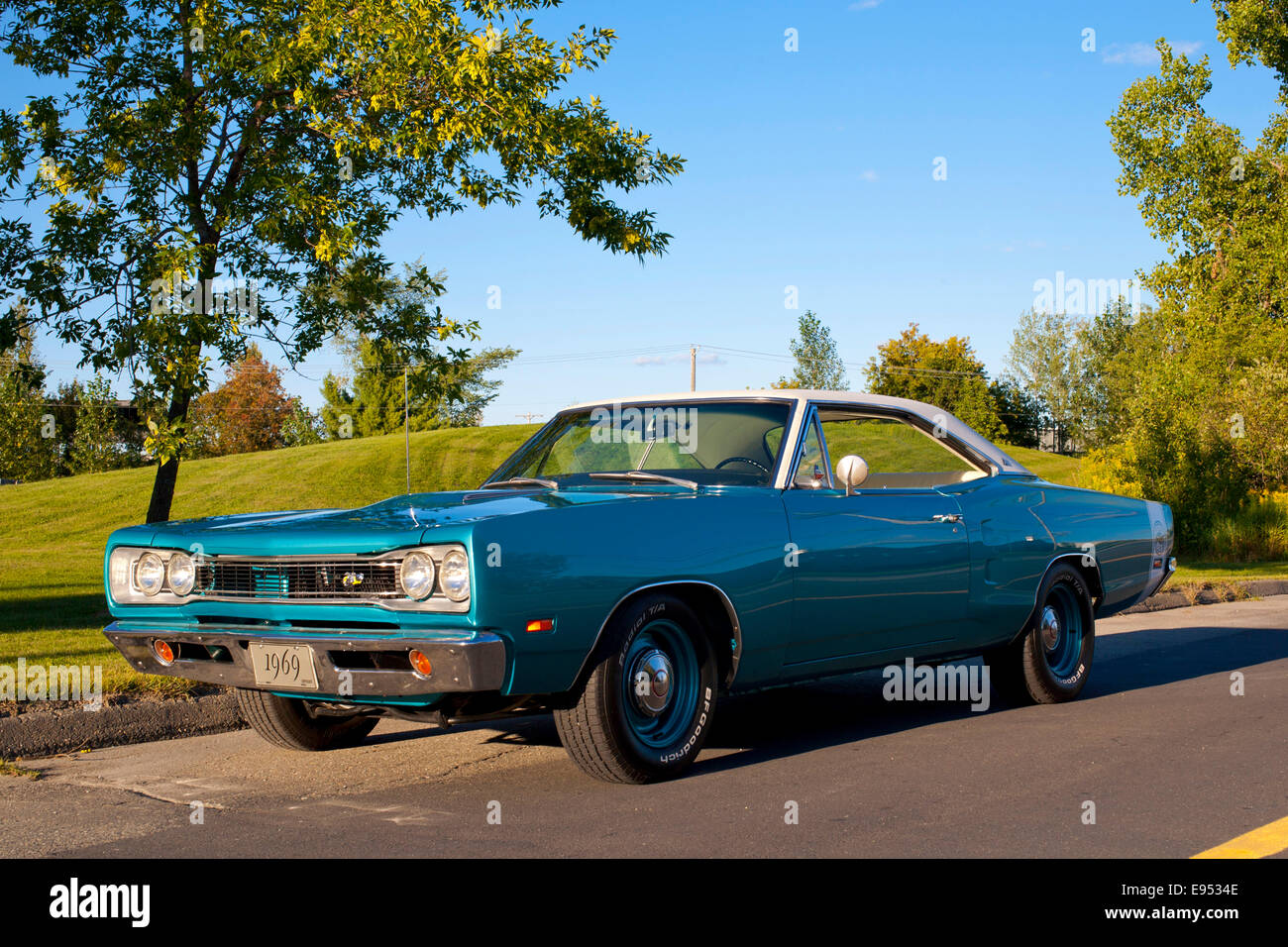 1969 Dodge Super Bee, Magog, Quebec, Kanada Stockfoto