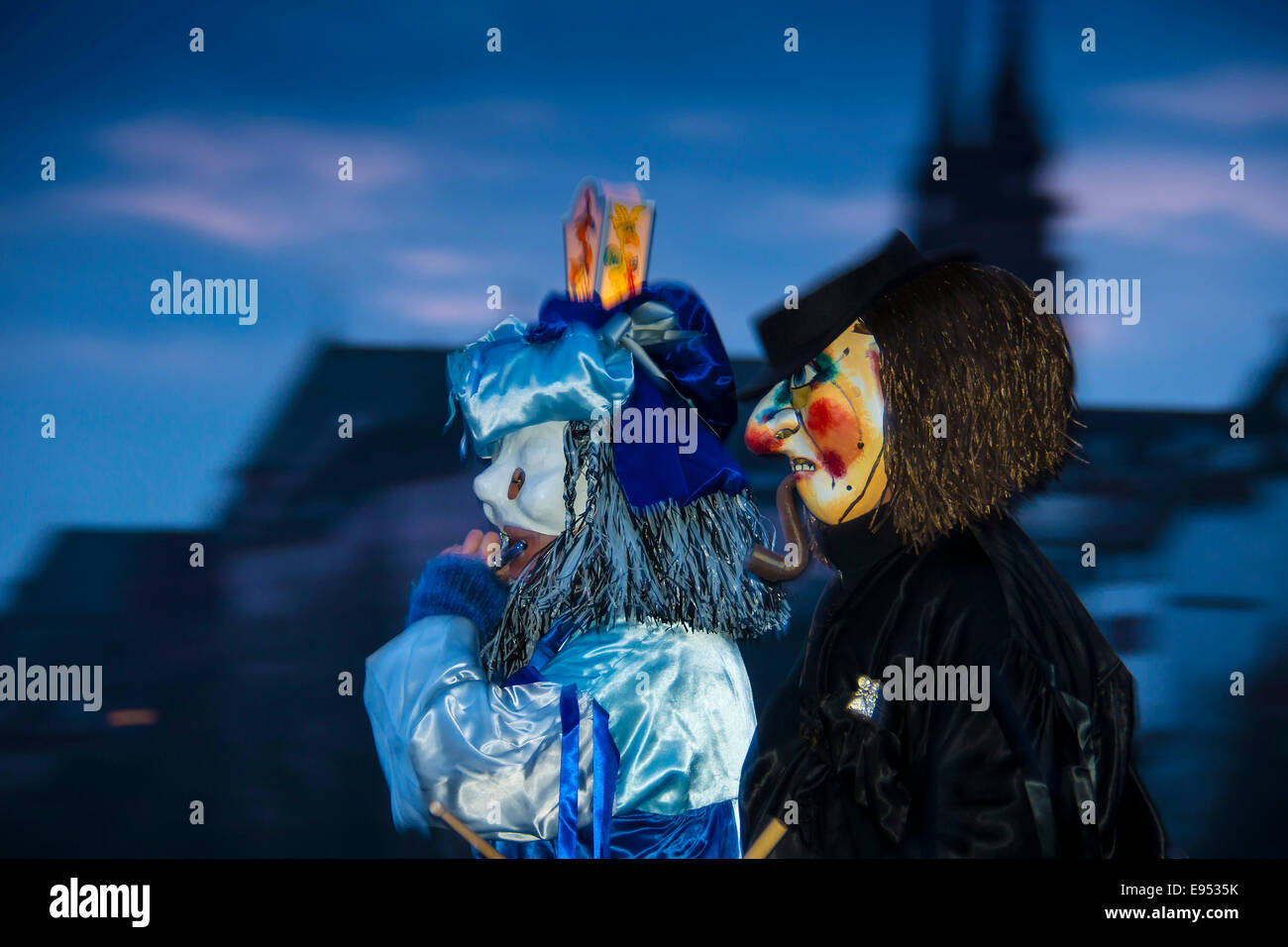 Morgenstraich Karnevalsumzug, Basel, Schweiz Stockfoto