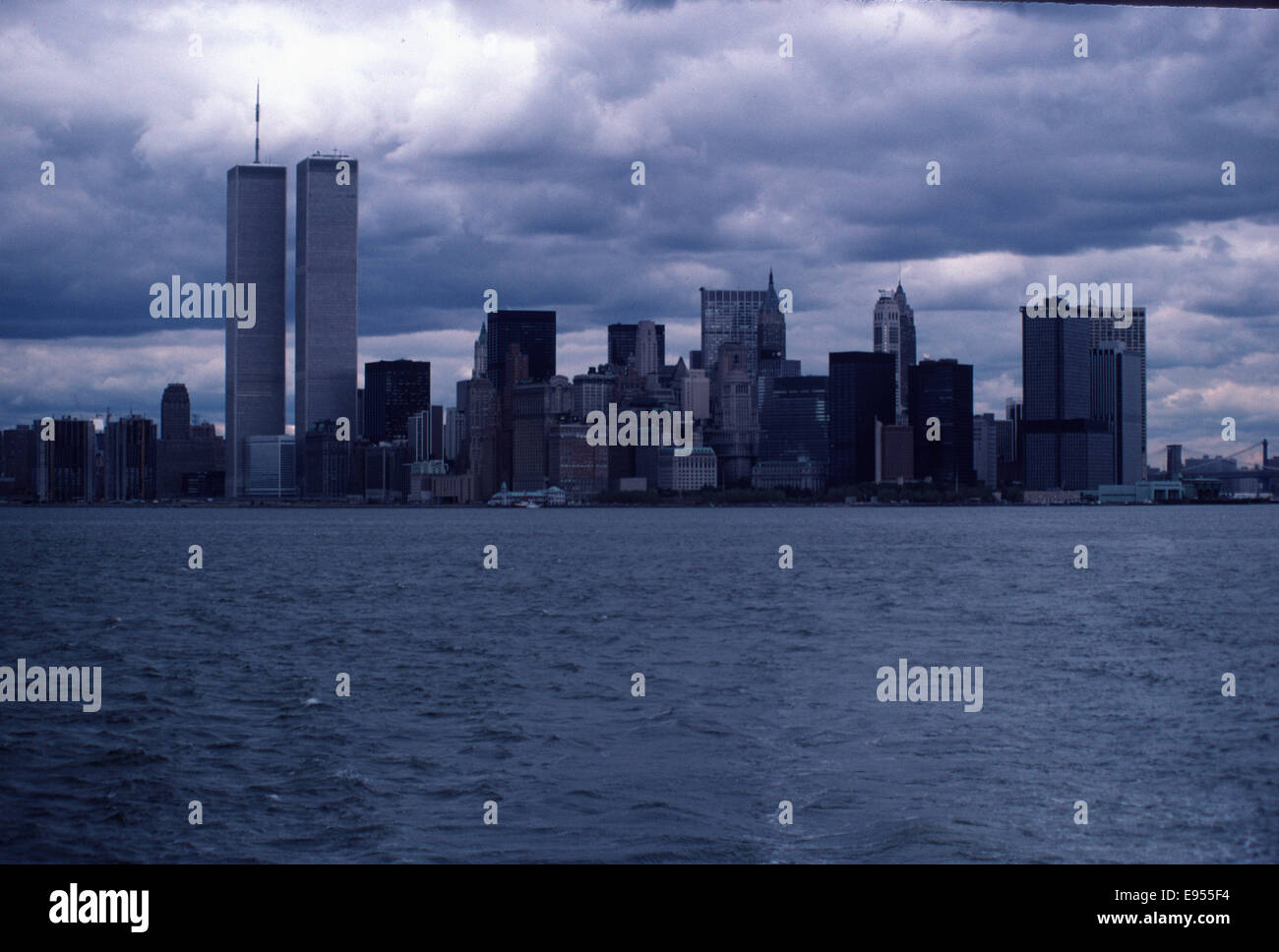World Trade Center Ansichten in 1981 lange vor 9/11 Stockfoto