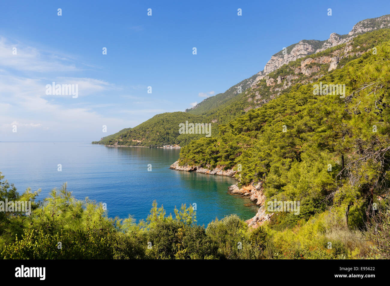 Golf von Gökova Akyaka, Provinz Muğla, Türkei Ägäis Region Provinz Stockfoto