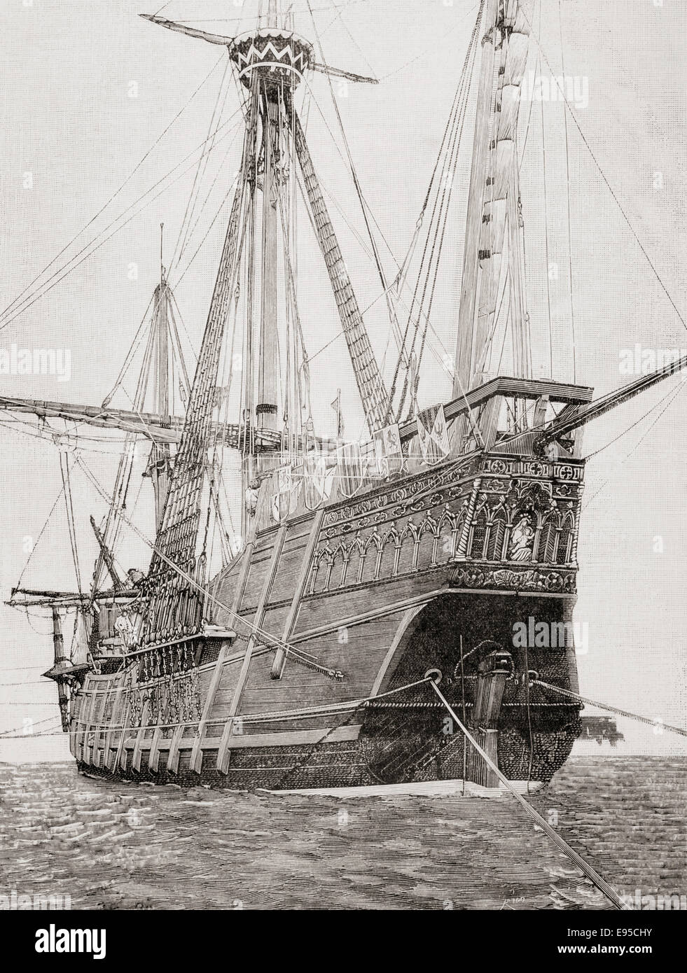 volle-nachbau-der-santa-maria-das-flaggschiff-von-christopher-columbus