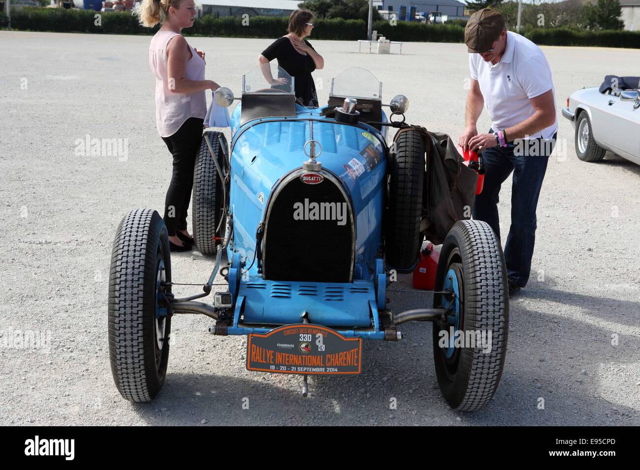 Bugatti-Rennwagen Stockfoto