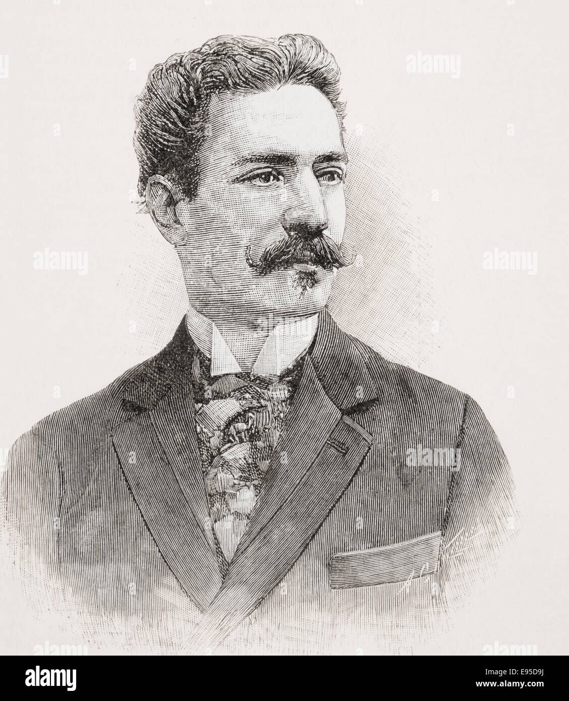 Joaquín Albarrán, vollständiger Name Joaquin Albarrán Maria y Dominguez, 1860 –1912.  Kubanische Urologe. Stockfoto