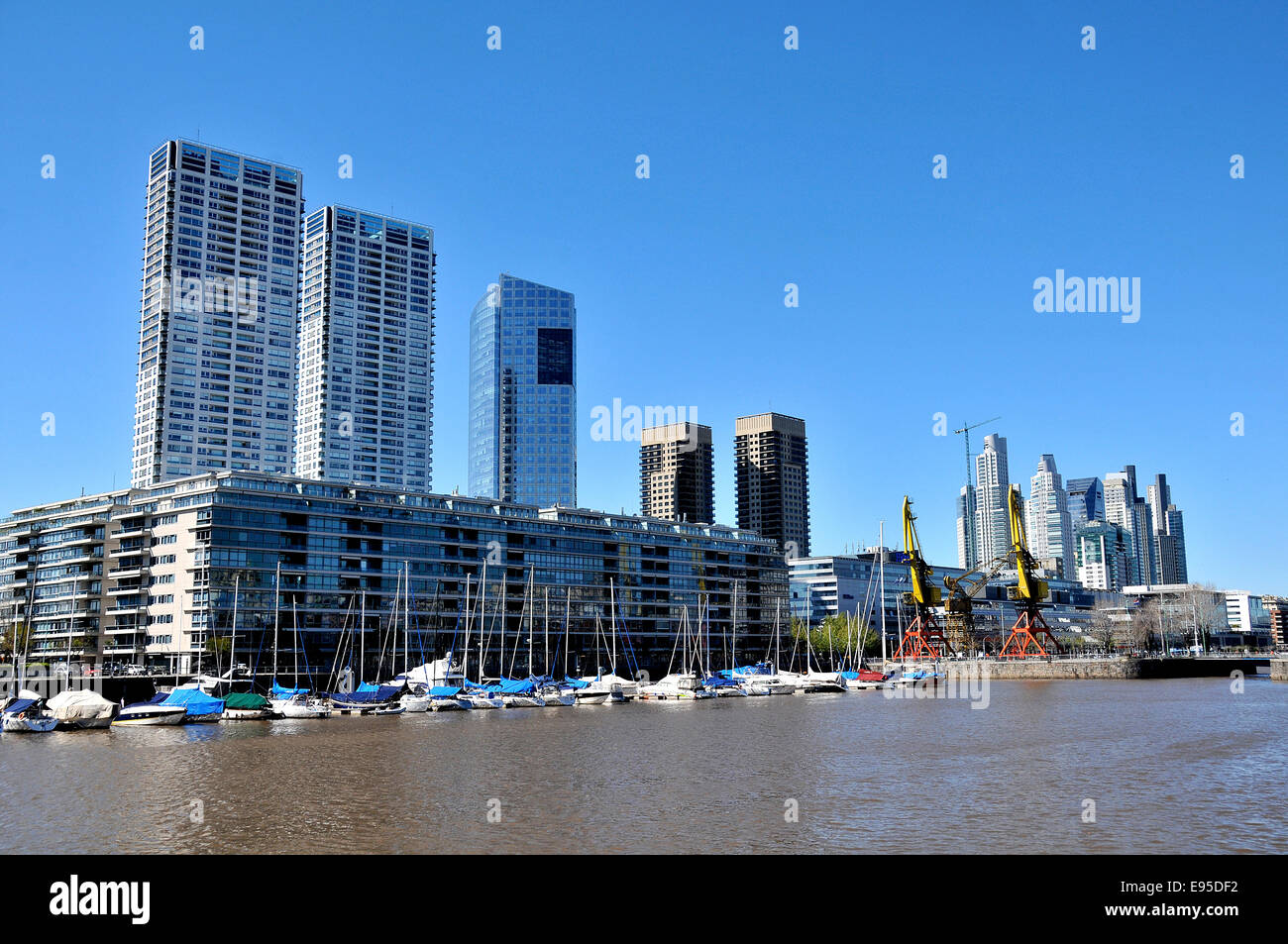 Luxus-Appartements Puerto Madero Buenos Aires Argentinien Stockfoto