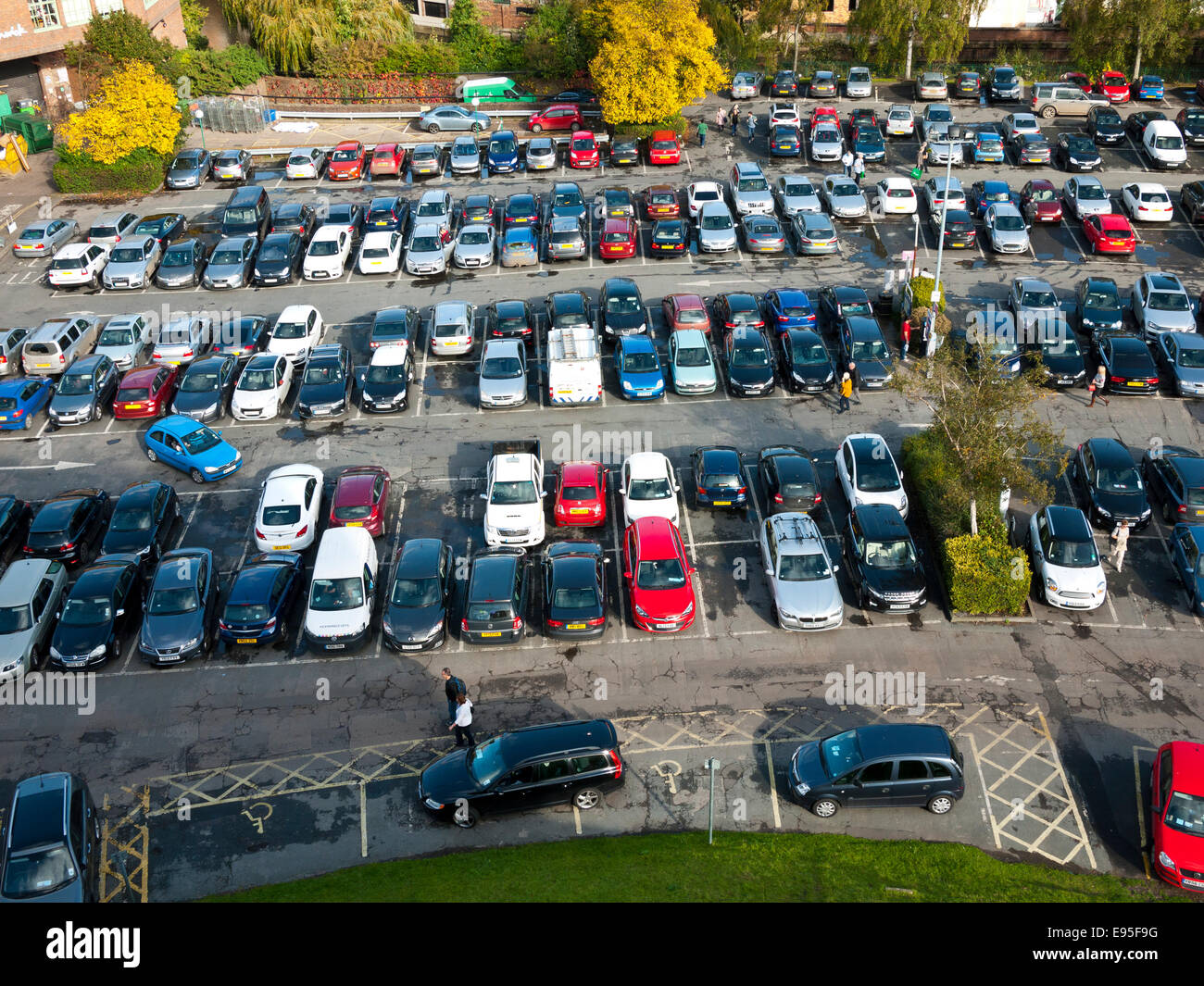 Parkplatz-Probleme in York City. York, Yorkshire, Großbritannien. Stockfoto