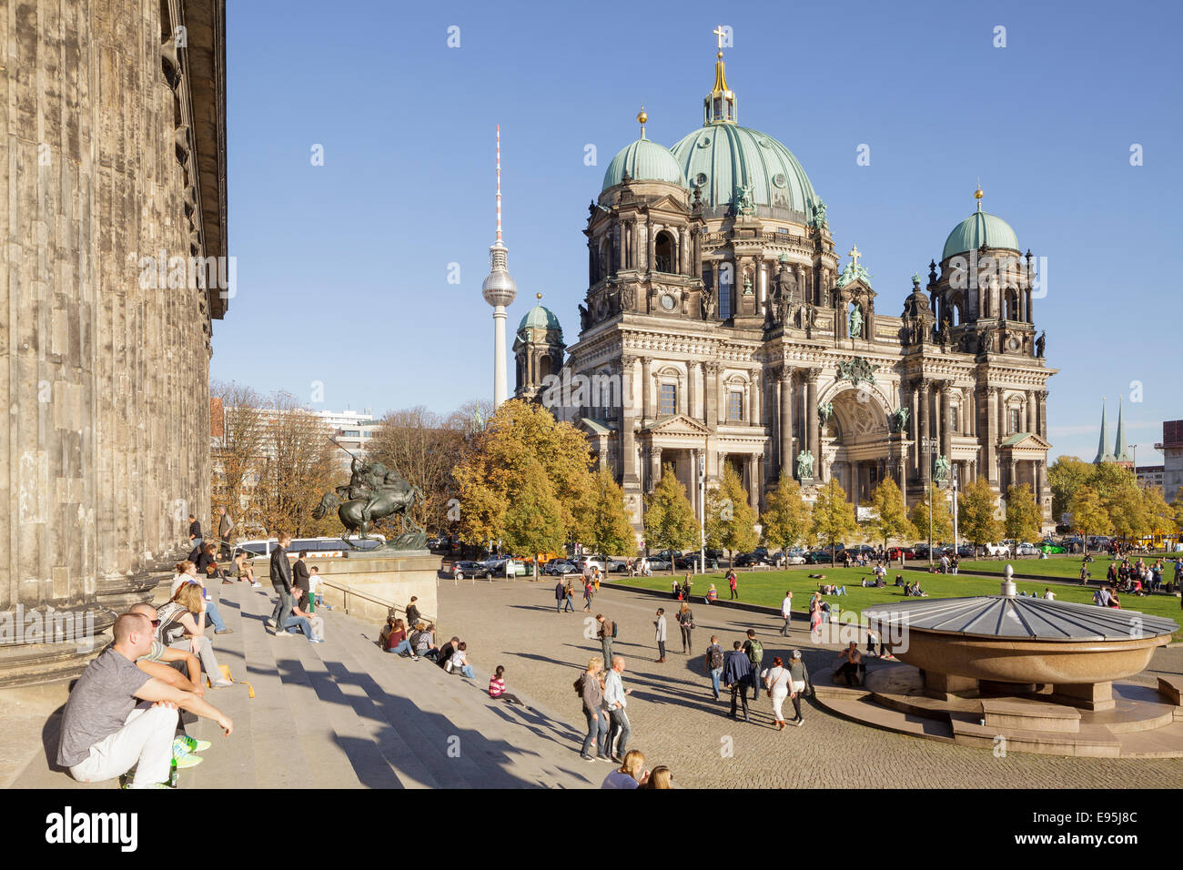 Berliner Dom und Lustgarten, Berlin, Deutschland Stockfoto