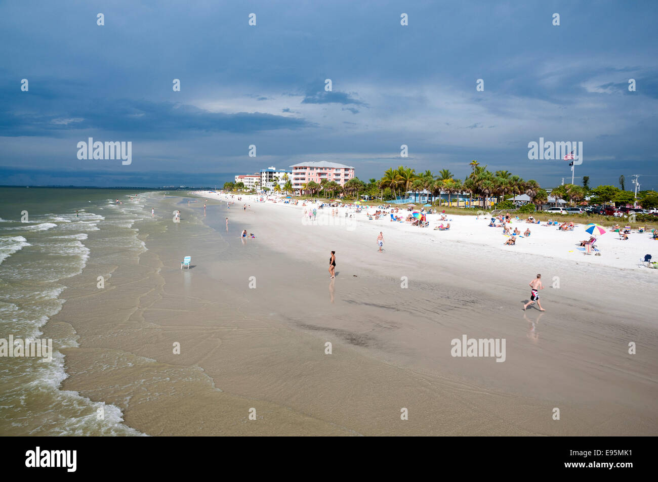 Golf von Mexiko Strand in Naples, Florida Stockfoto