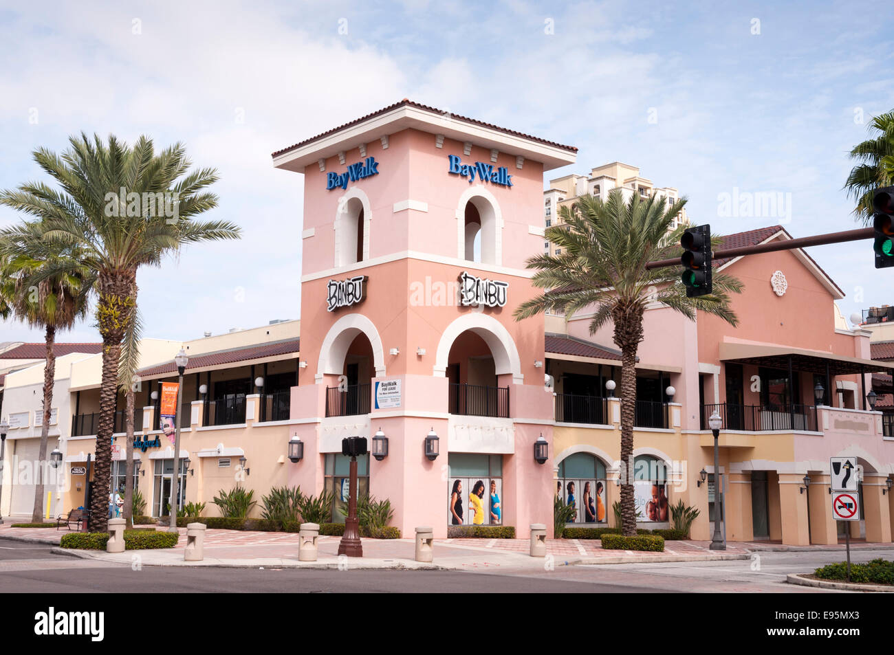 BayWalk Mall in St. Petersburg, Florida, USA Stockfoto