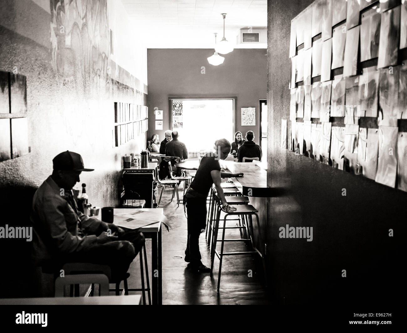 Liebe Muffin Cafe, Moab, Utah. Stockfoto