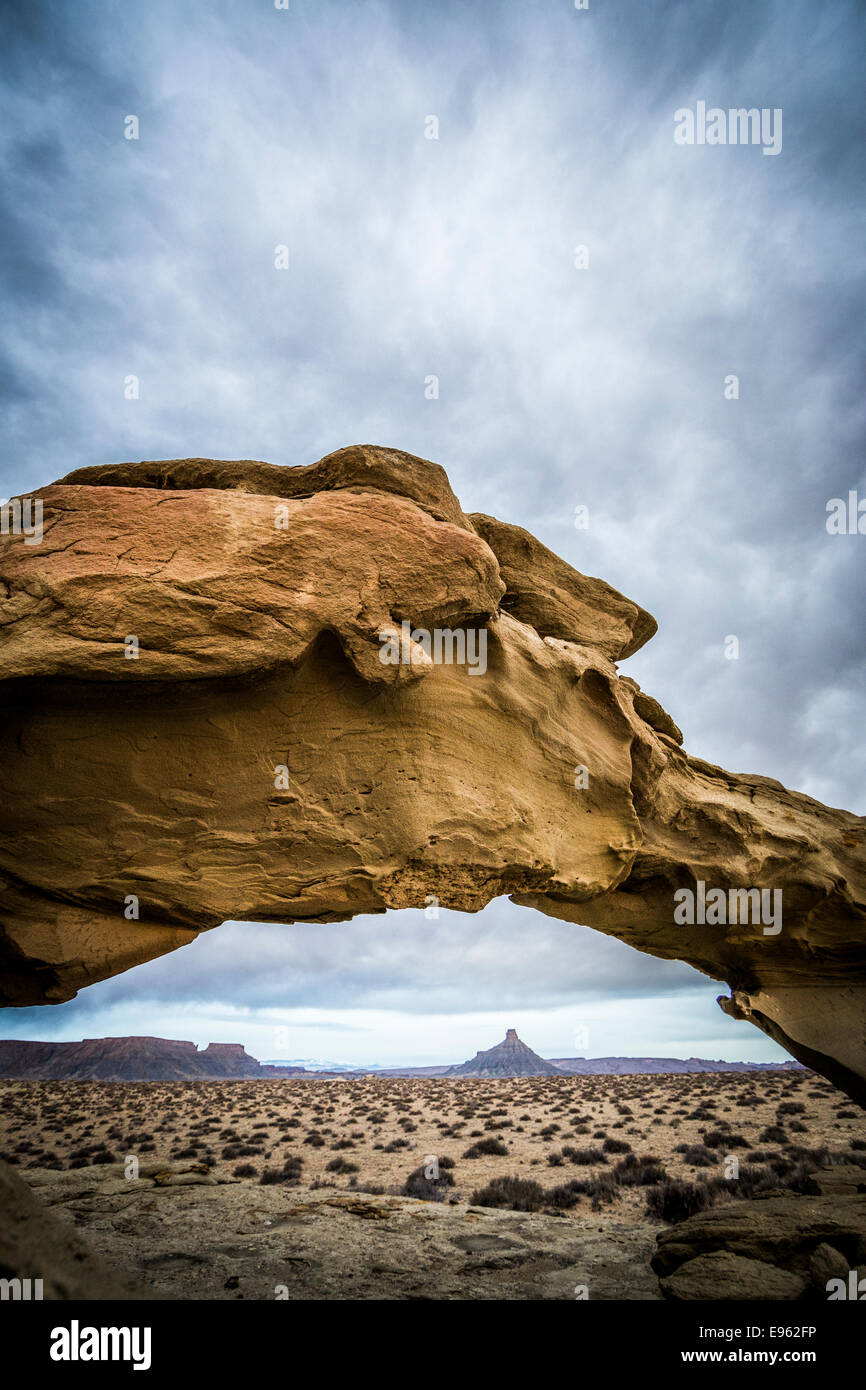 Fabrik Butte Bogen, in der Nähe von Hanksville, Utah. Stockfoto