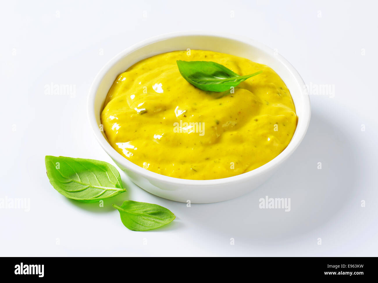 Curry-Sauce in einer kleinen Schüssel Stockfoto