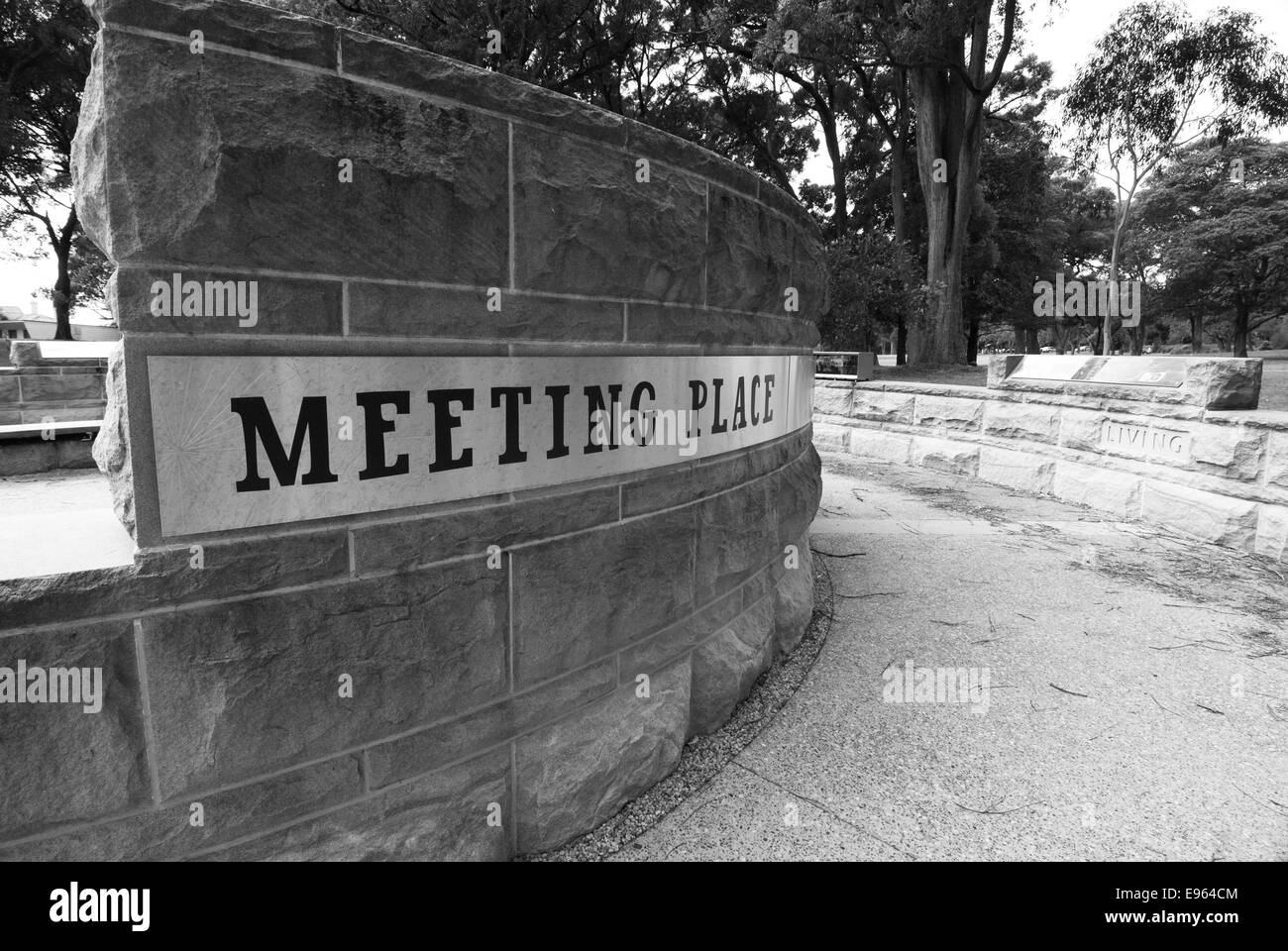 Treffpunkt bei Kamay Botany Bay National Park, Sydney Stockfoto