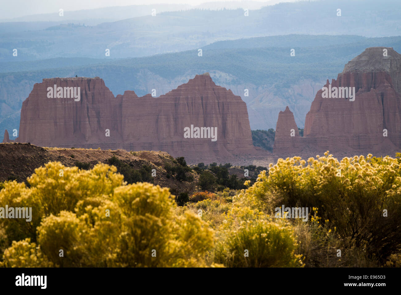 Upper Cathedral Valley, Capitol Reef National Park, Utah. Stockfoto
